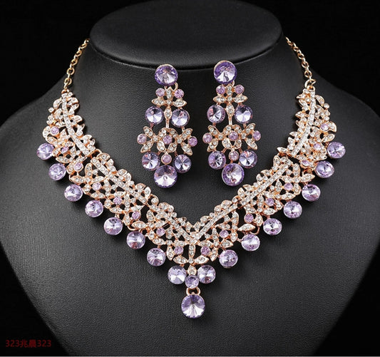 Luxury Bridal/Formal Crystal Jewelry Set