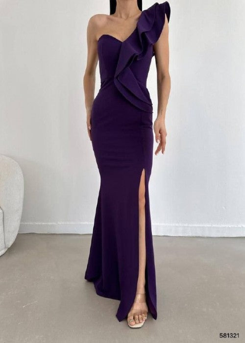 Purple Scuba Creb Dress