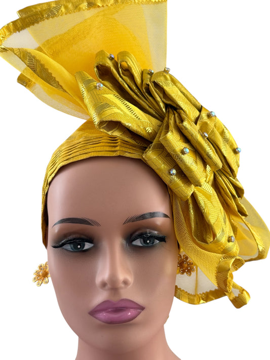 Bright Yellow Sego Auto Gele