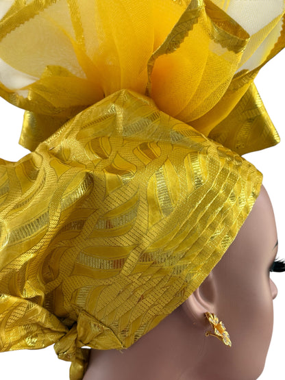 Bright Yellow Sego Auto Gele