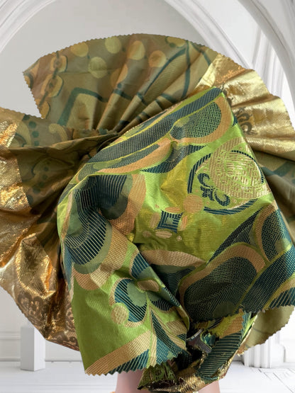 Green Sego Nigerian Auto Gele