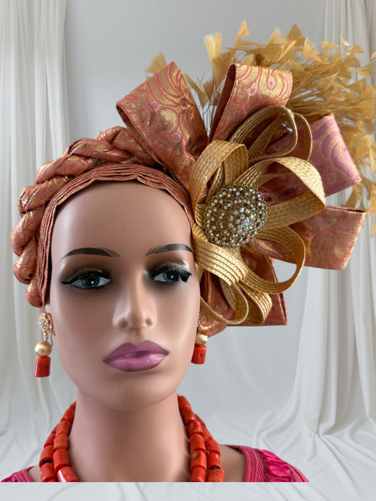 Elegant Peach Nigerian Autogele