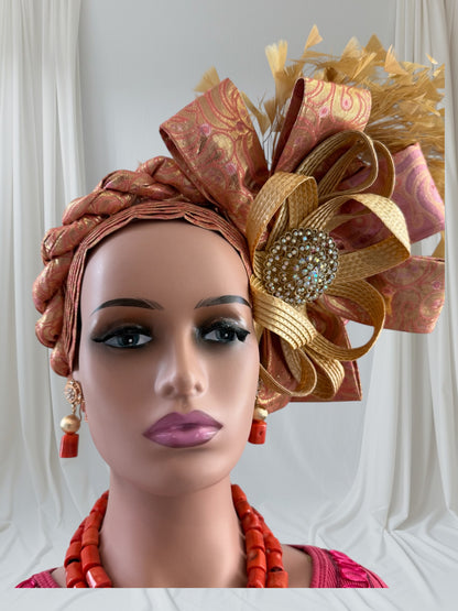 Elegant Peach Nigerian Autogele
