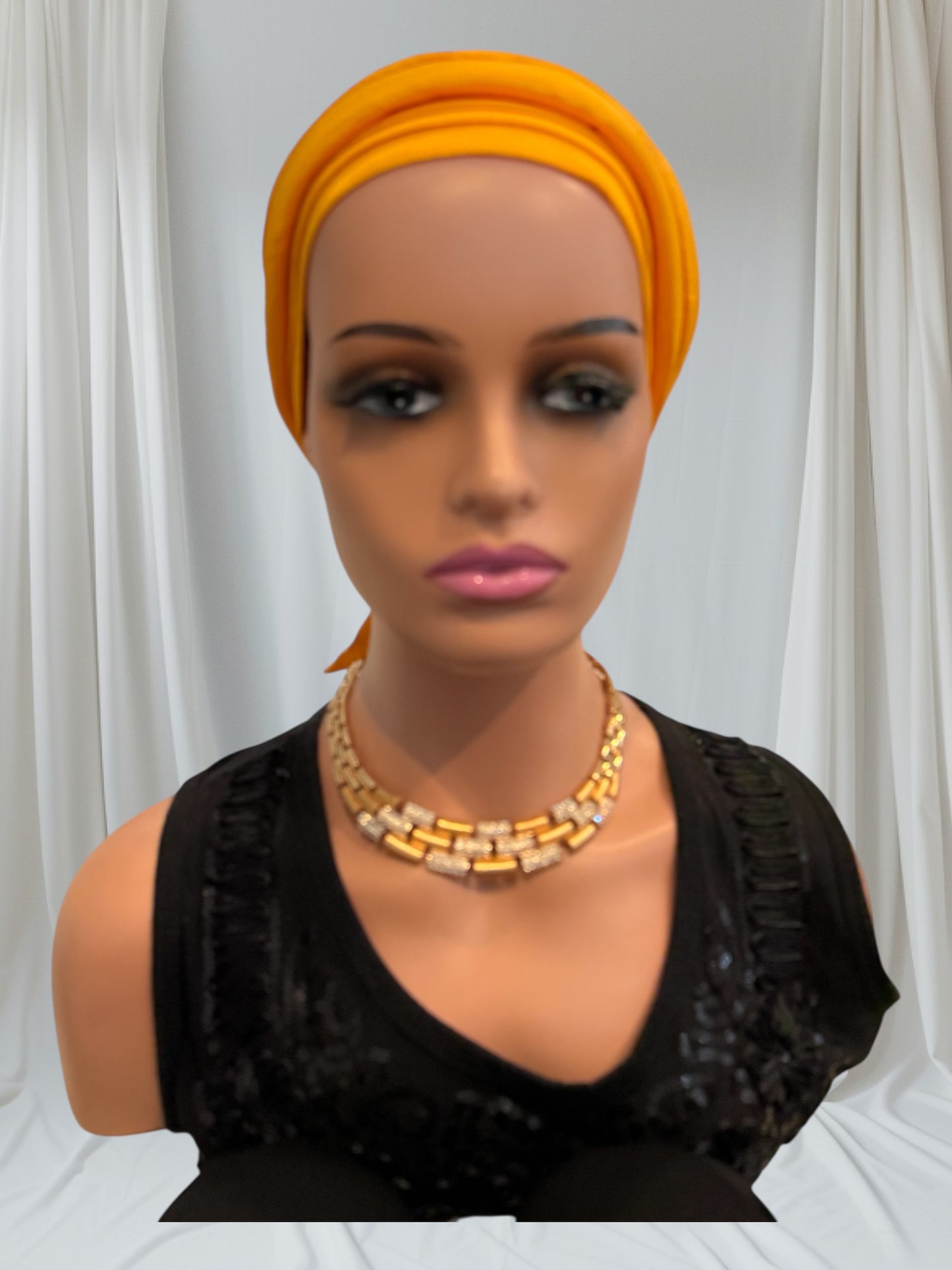 CRZ Royal Plum Classic Tie-Back Turban