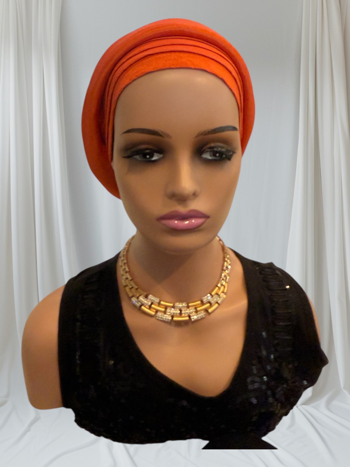 CRZ Royal Plum Classic Tie-Back Turban