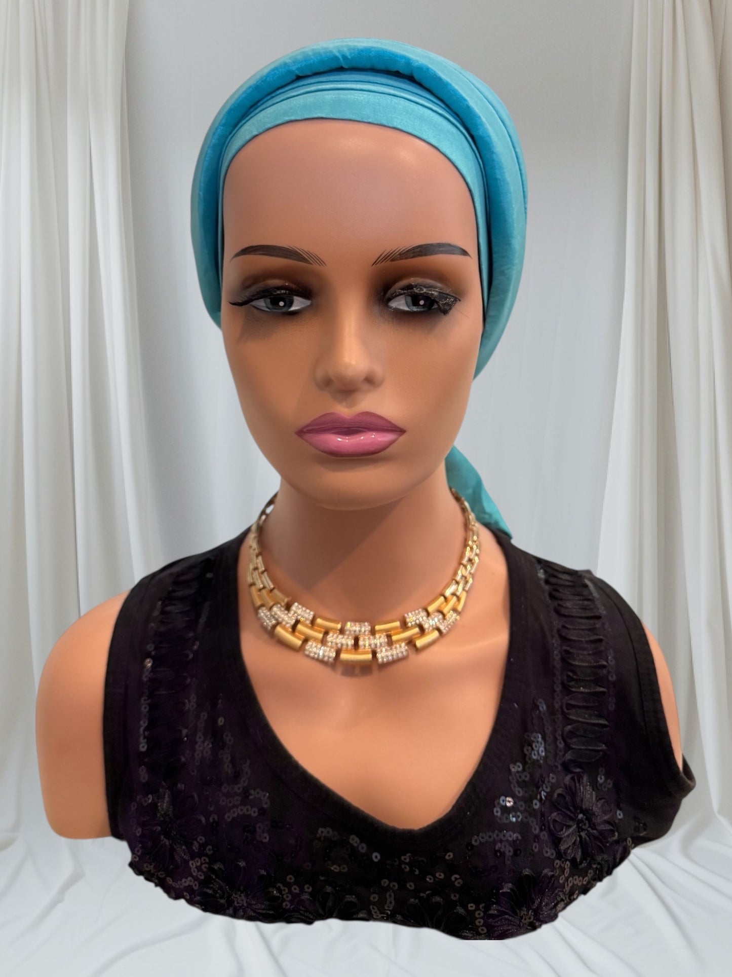 CRZ Royal Plum Classic Tie-Back Turban
