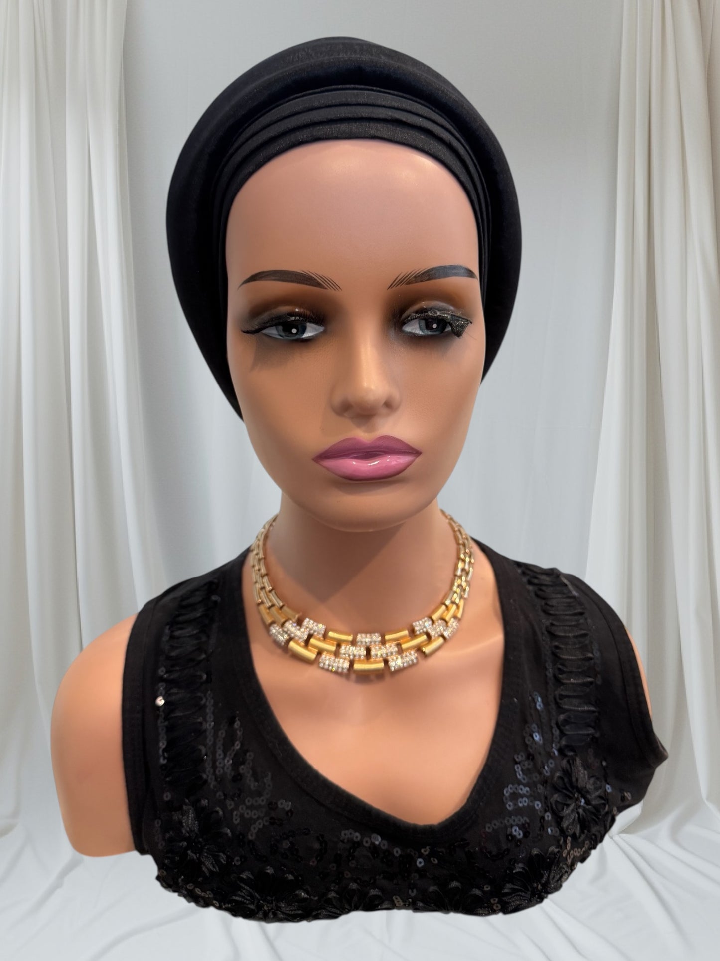 CRZ Royal Plum Classic Tie-Back Turban