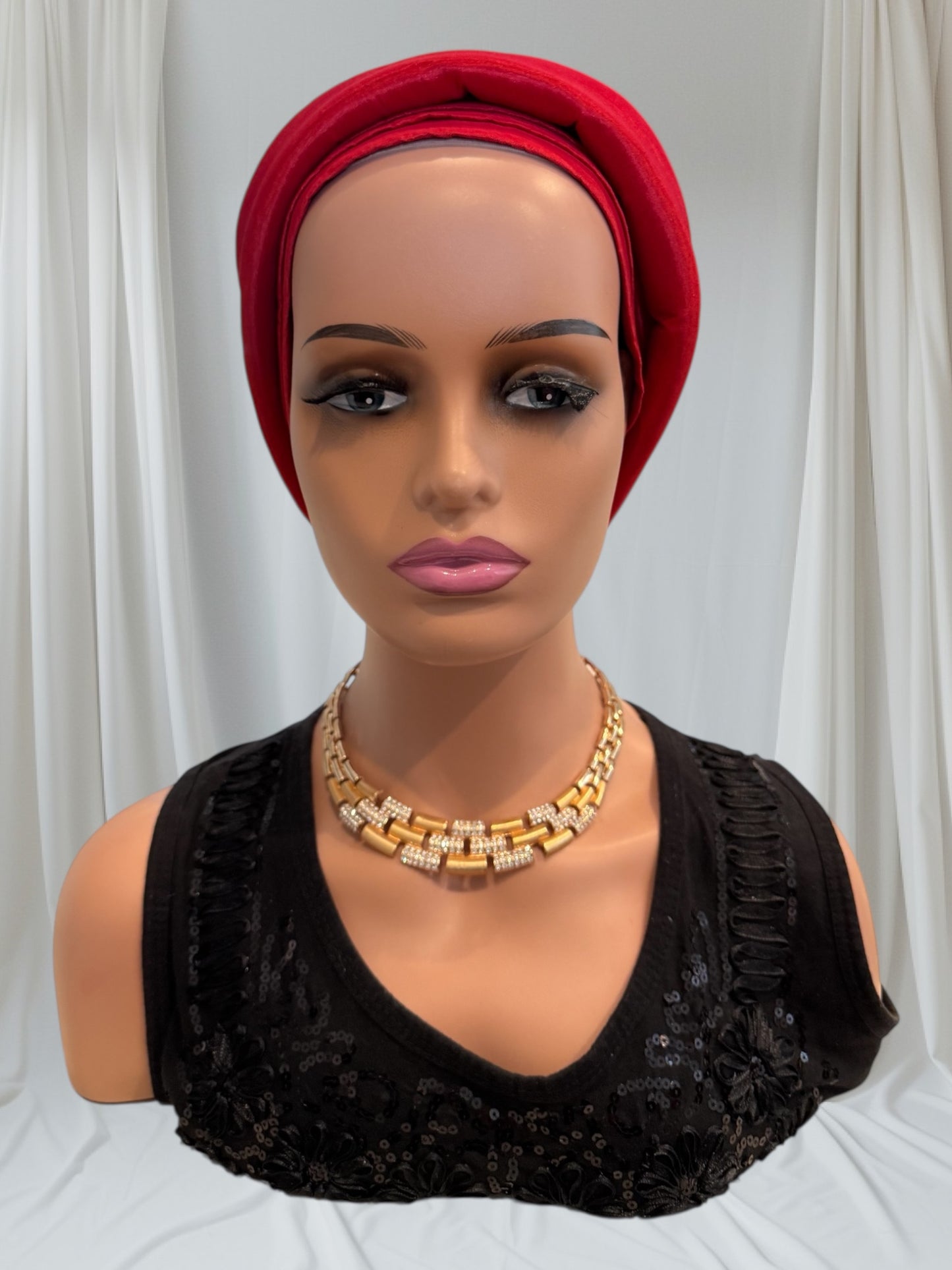 CRZ Royal Plum Classic Tie-Back Turban
