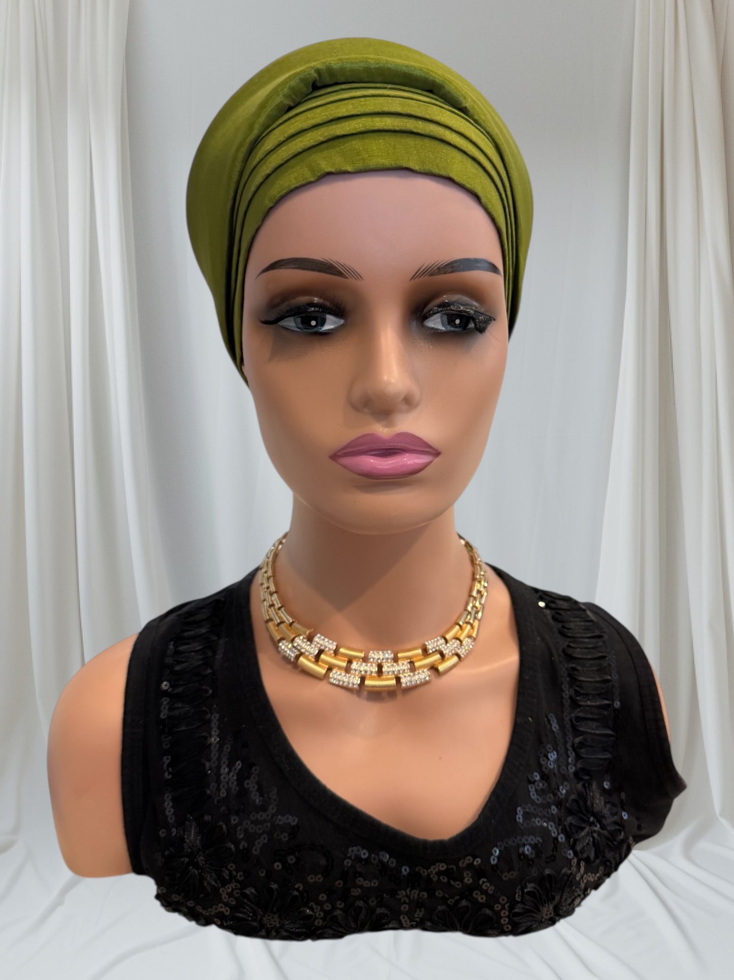 CRZ Royal Plum Classic Tie-Back Turban
