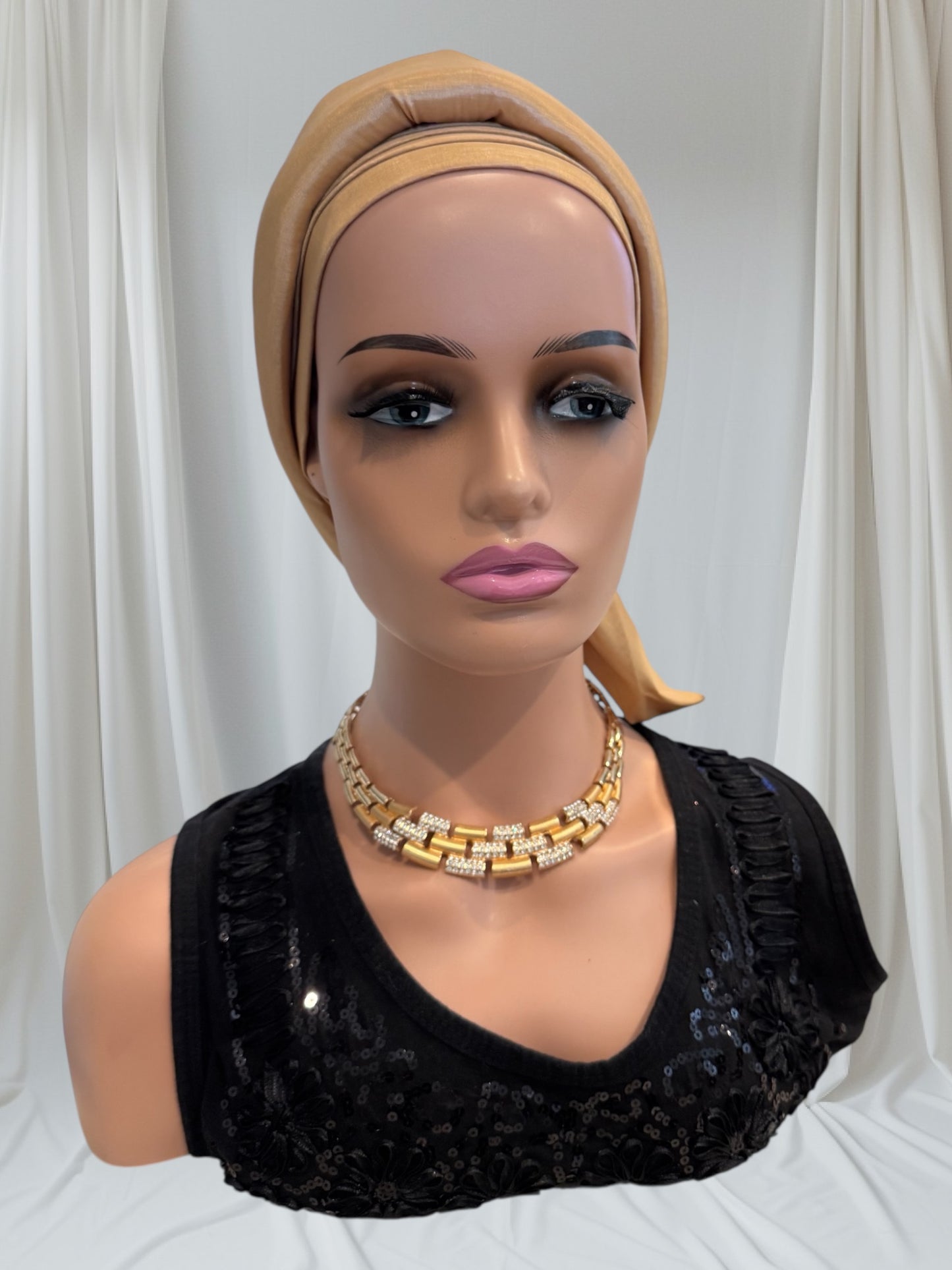 CRZ Royal Plum Classic Tie-Back Turban