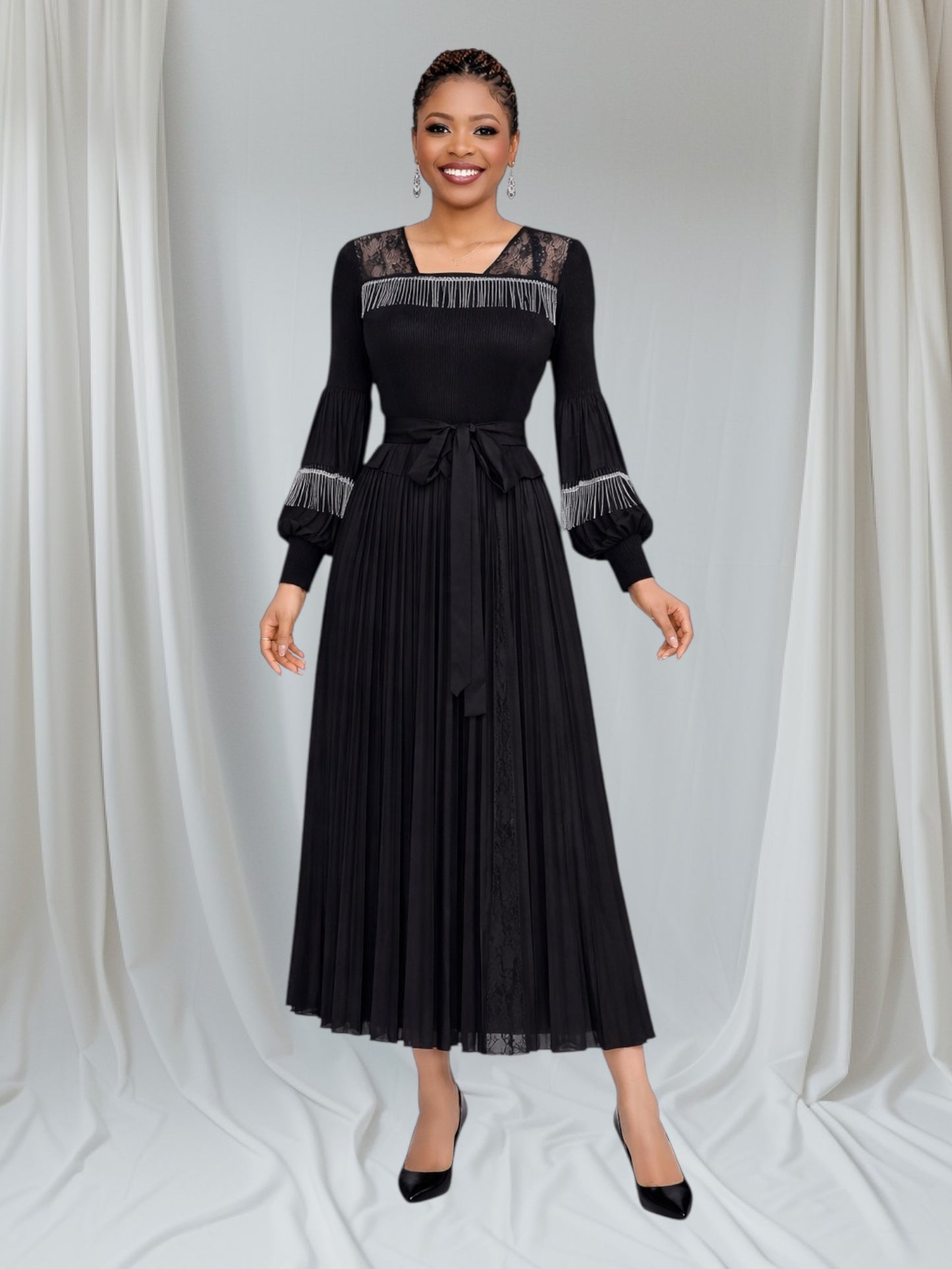 CRZ Miyaki Pleated Dress 8030