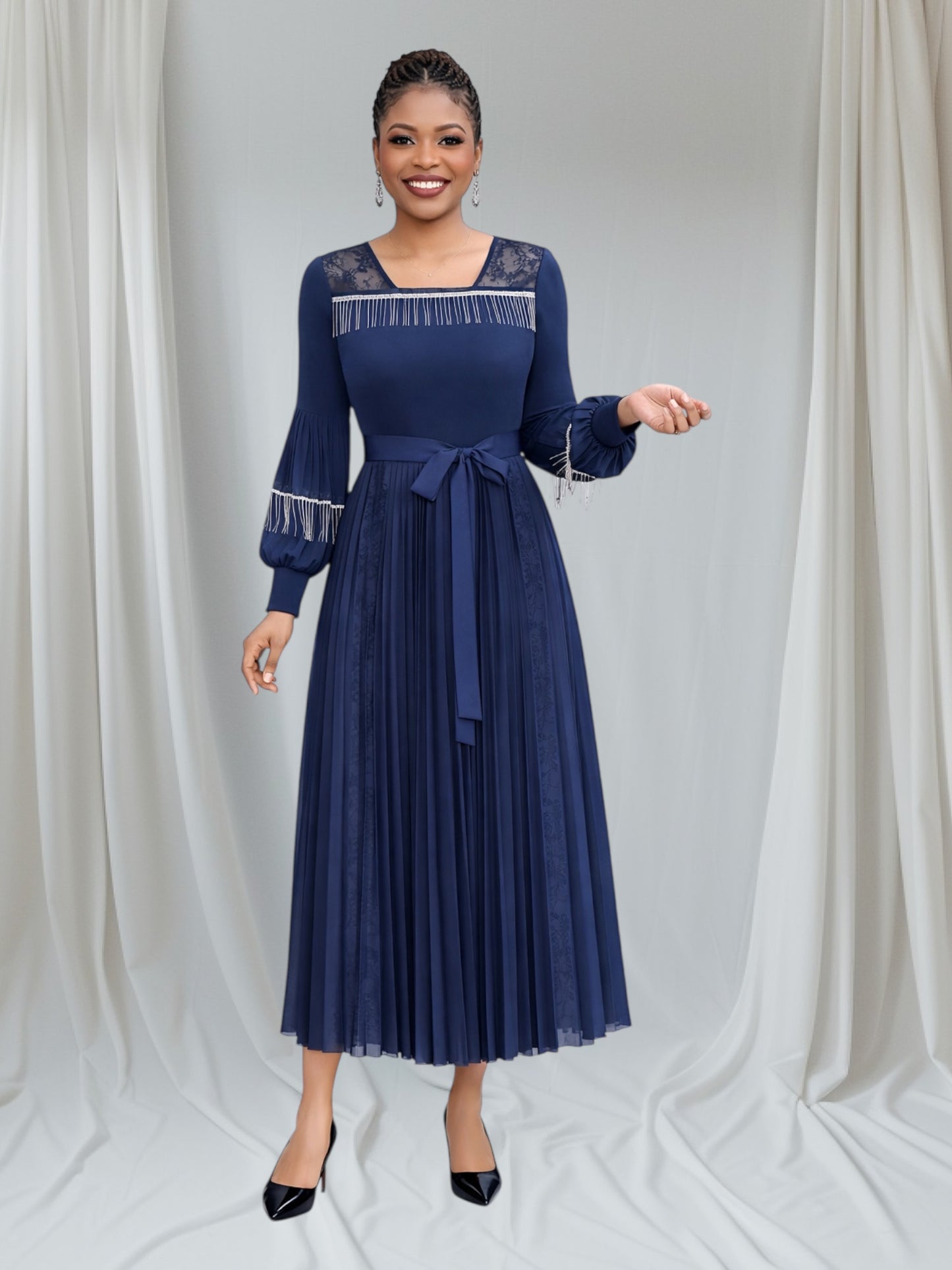 CRZ Miyaki Pleated Dress 8030
