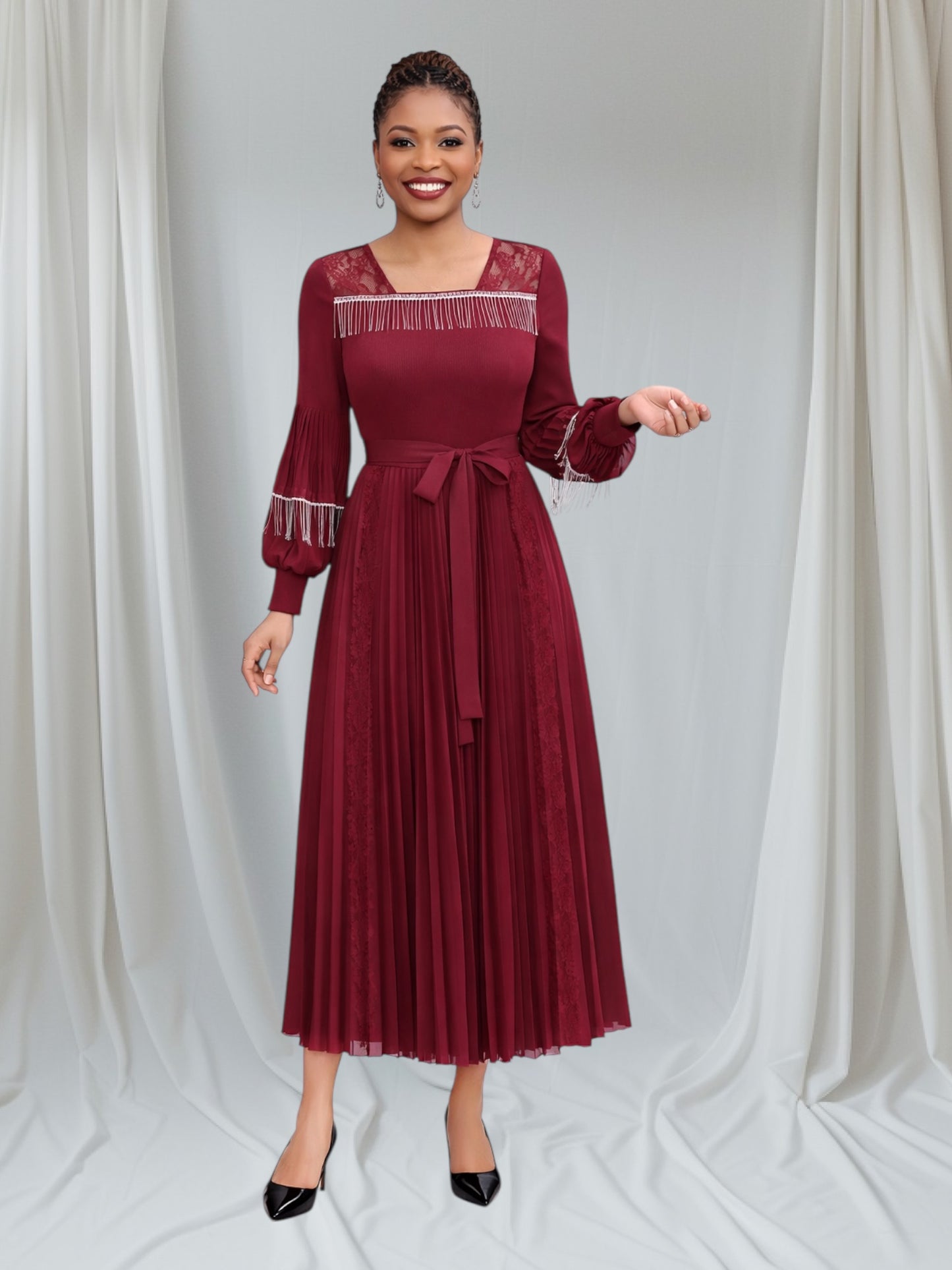 CRZ Miyaki Pleated Dress 8030
