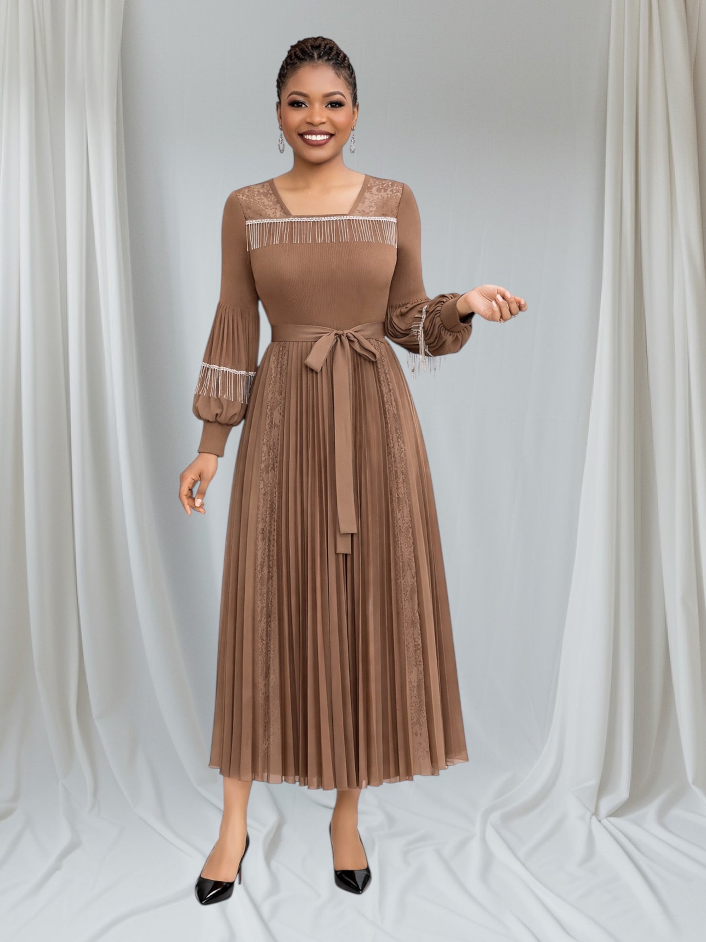 CRZ Miyaki Pleated Dress 8030