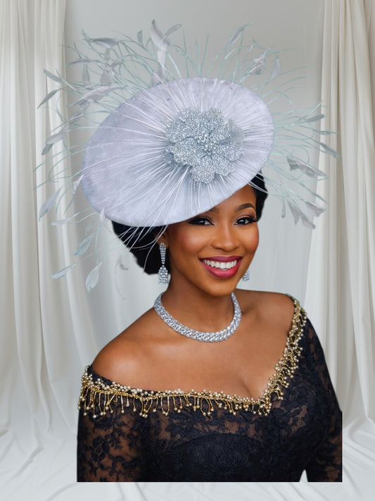CRZ Hat Embellished With Feathers