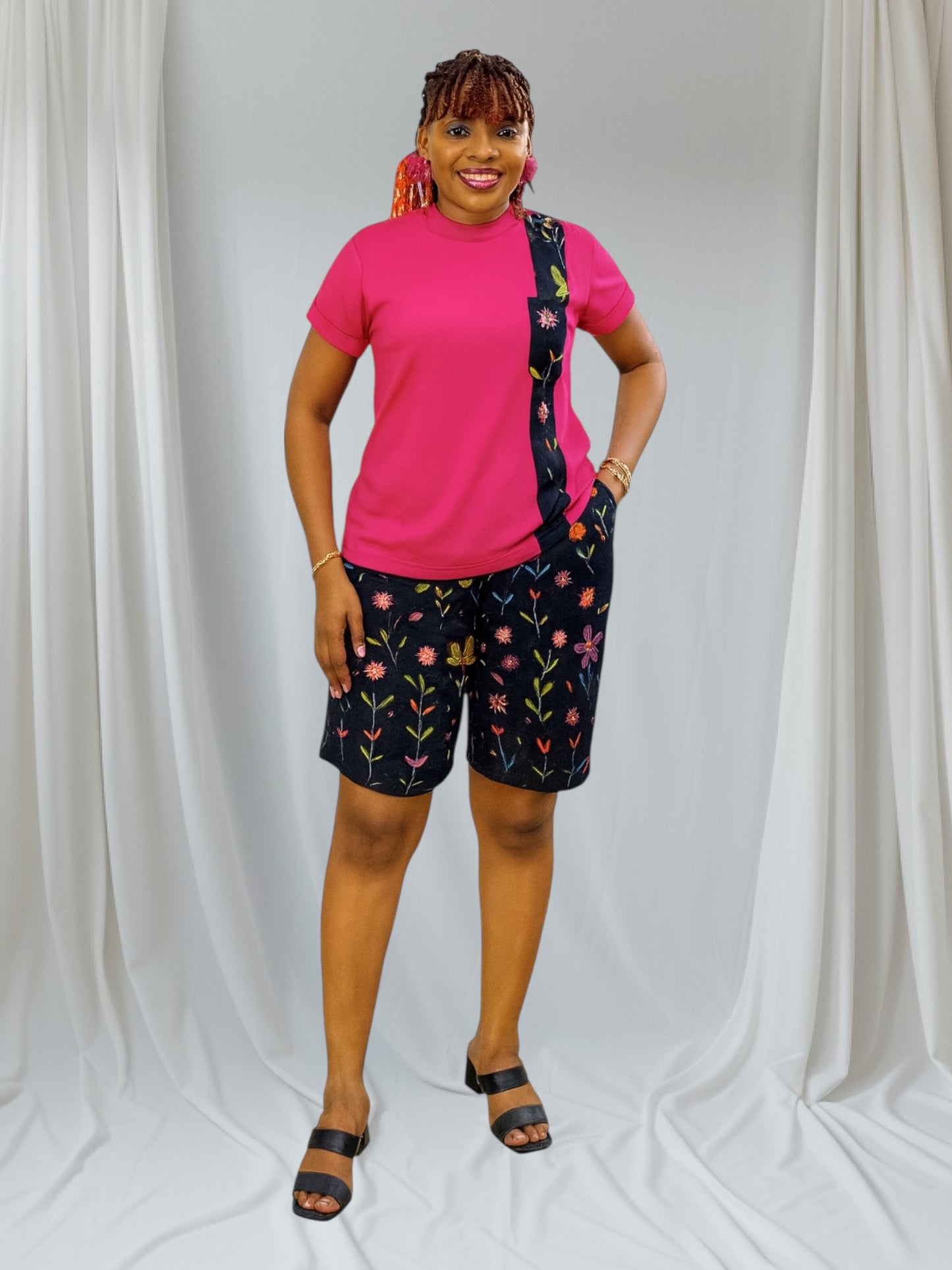 CRZ Two Piece T-Shirt and Ankara Short Pant