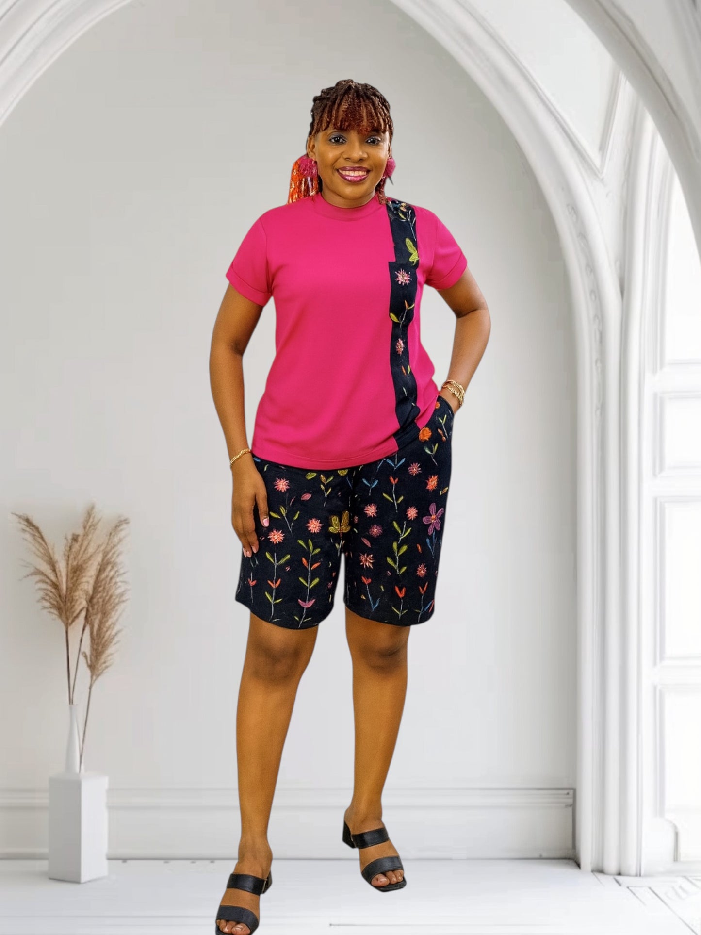 CRZ Two Piece T-Shirt and Ankara Short Pant