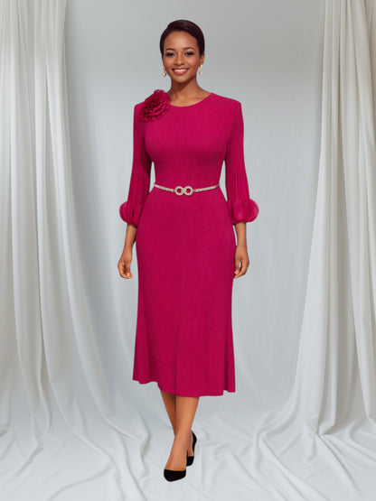 CRZ Miyaki Dress With Silver Belt 2999