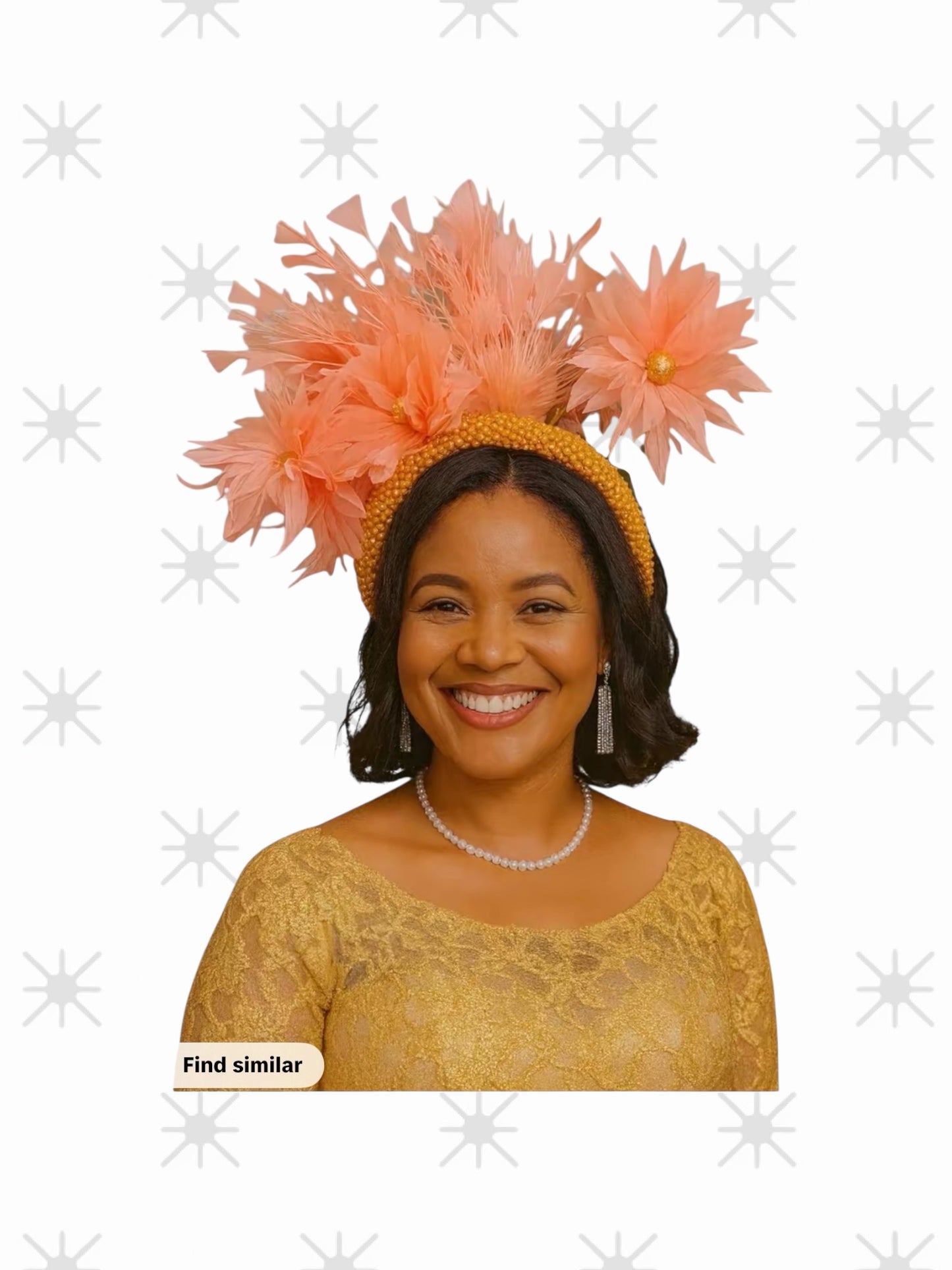 CRZ Elegant Fascinator Embellished With Feathers