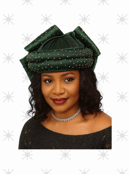 CRZ Royale Hat With Back Bow Tie