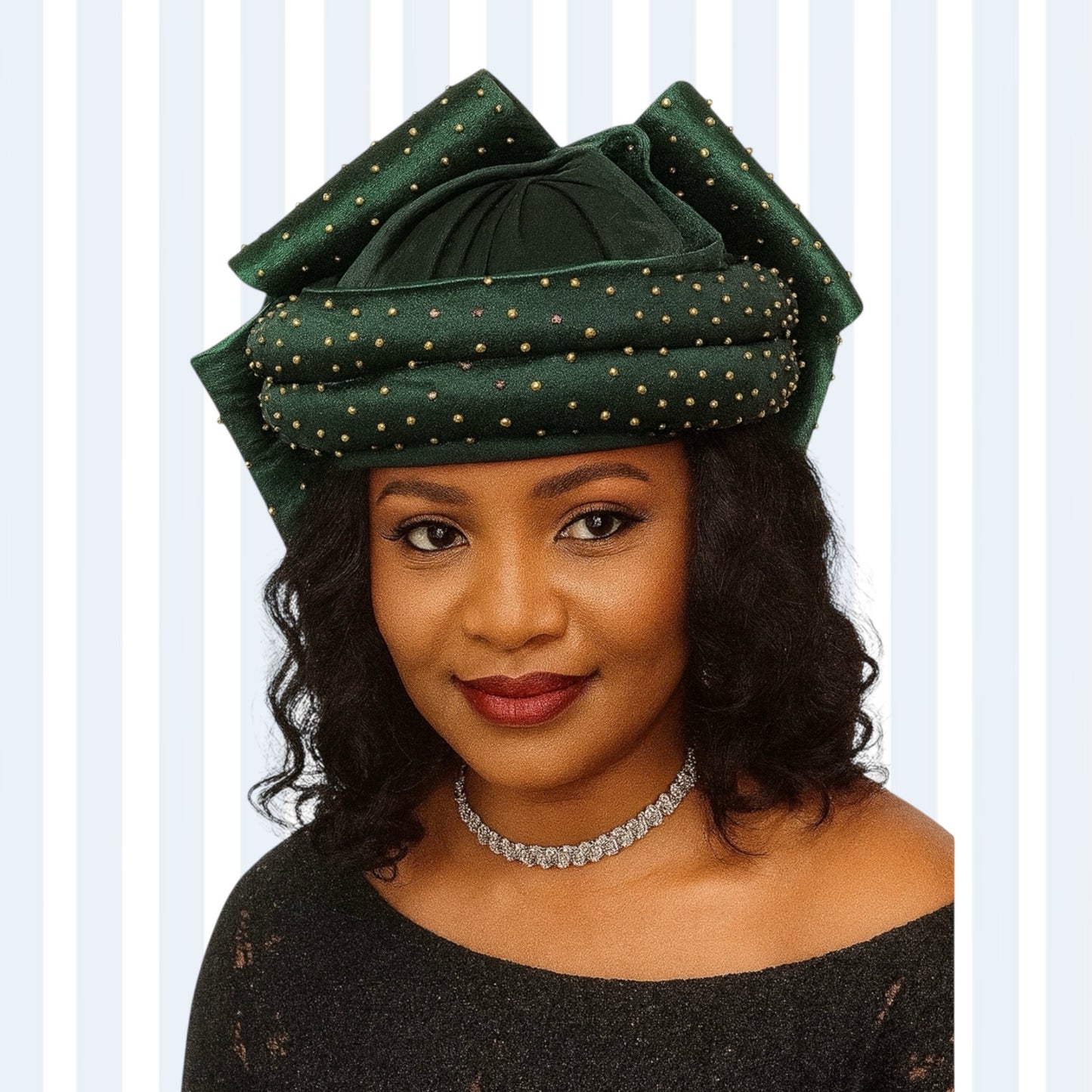 CRZ Royale Hat With Back Bow Tie