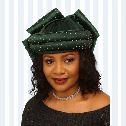 CRZ Royale Hat With Back Bow Tie