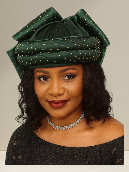 CRZ Royale Hat With Back Bow Tie