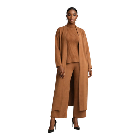 CRZ 3-Piece Set Top, Pant and Longline Coat 3040