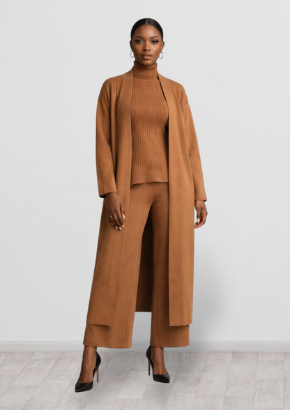 CRZ 3-Piece Set Top, Pant and Longline Coat 3040