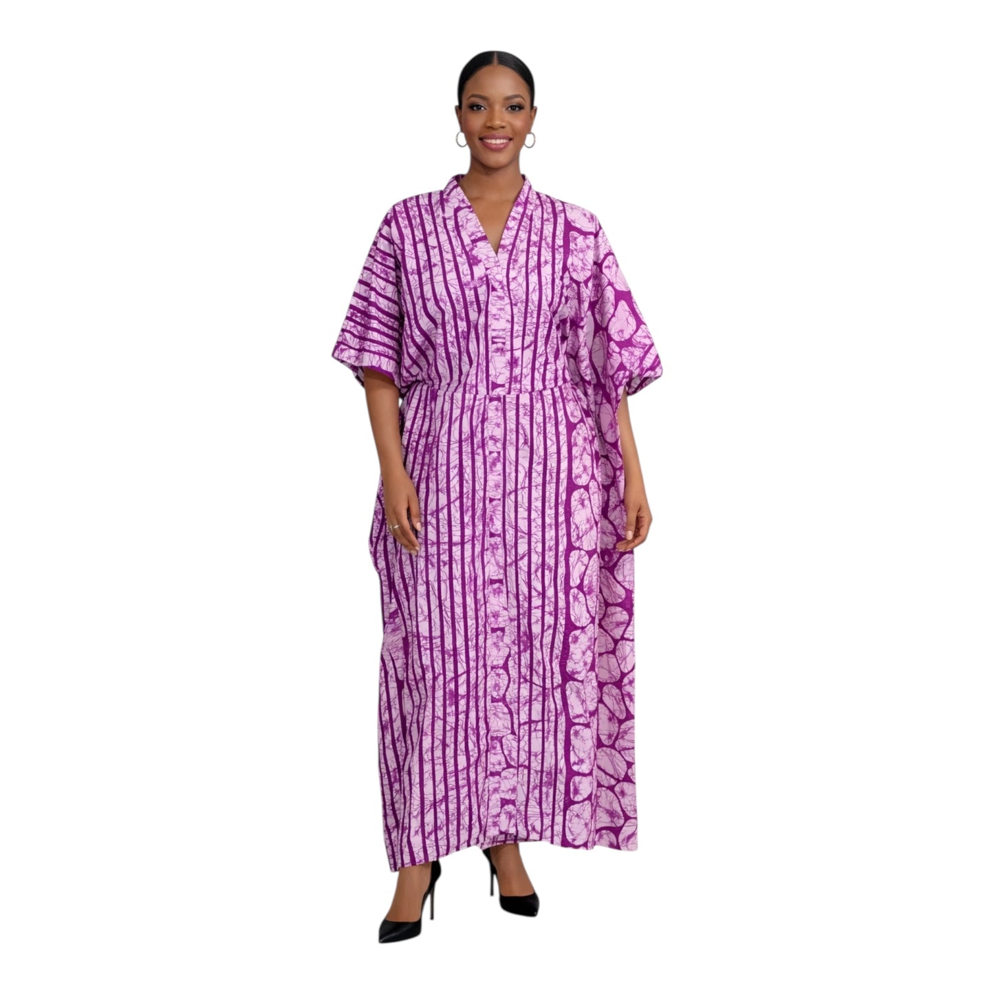 CRZ Elegant Ankara Kaftan Corset Long Dress