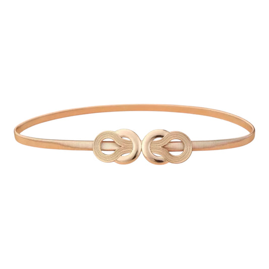 CRZ Knot Gold Plated Waist Belt