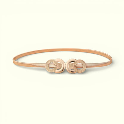CRZ Knot Gold Plated Waist Belt