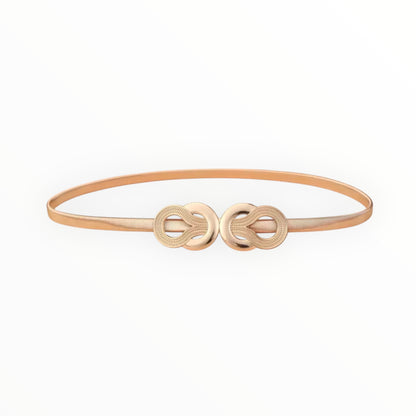 CRZ Knot Gold Plated Waist Belt