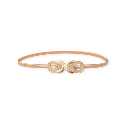 CRZ Knot Gold Plated Waist Belt
