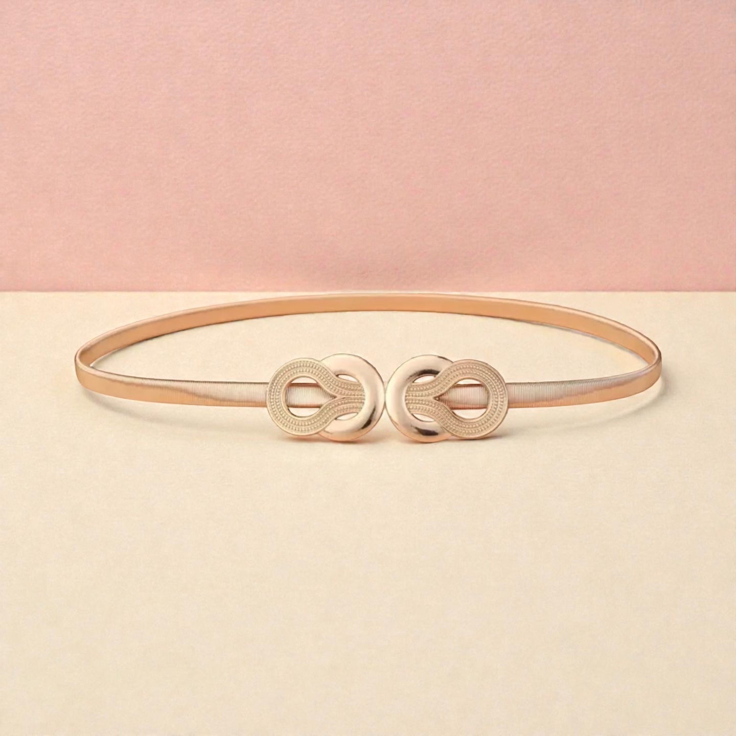 CRZ Knot Gold Plated Waist Belt