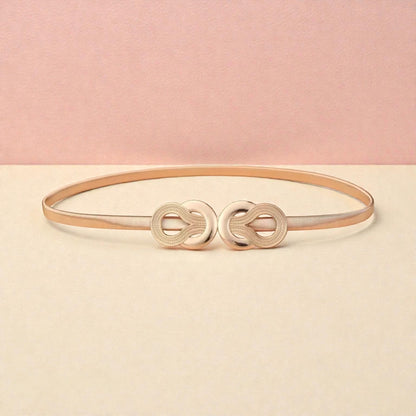 CRZ Knot Gold Plated Waist Belt
