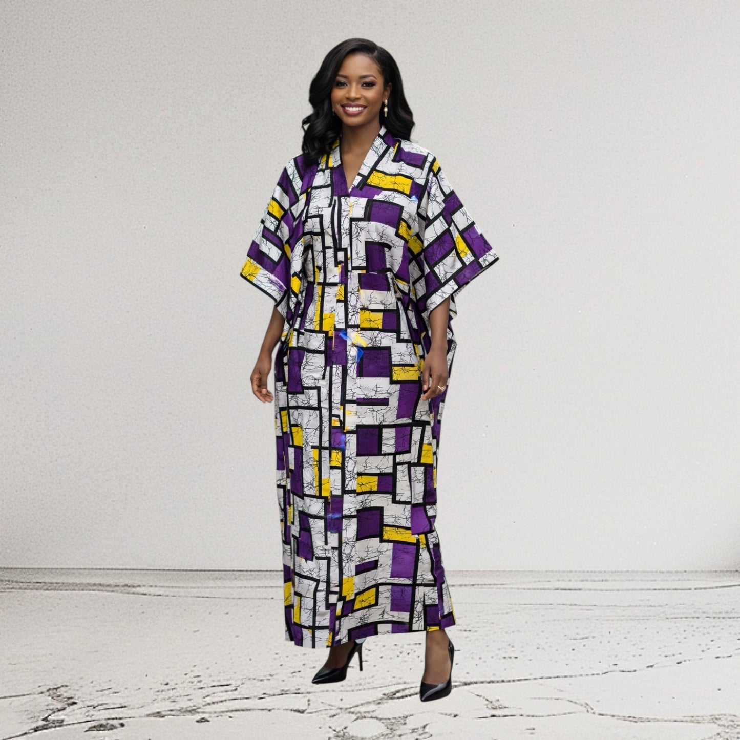 CS Elegant Multiprint African Ankara Corset Bubu