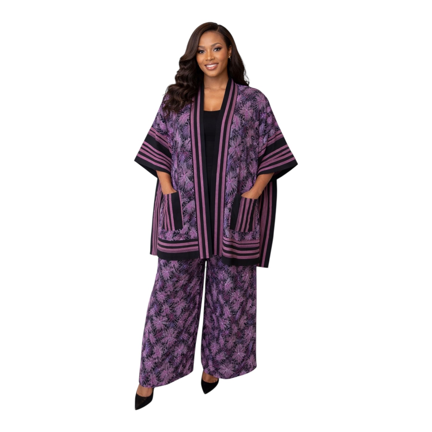 CRZ Kimono Jacket With Pant Trouser