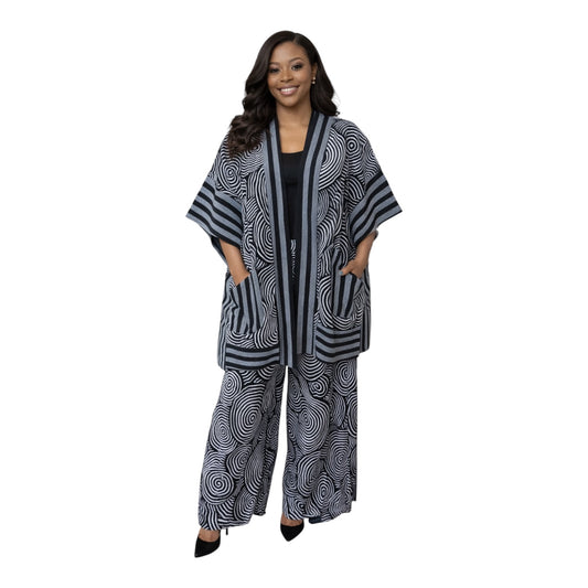 CRZ Kimono Jacket With Pant Trouser