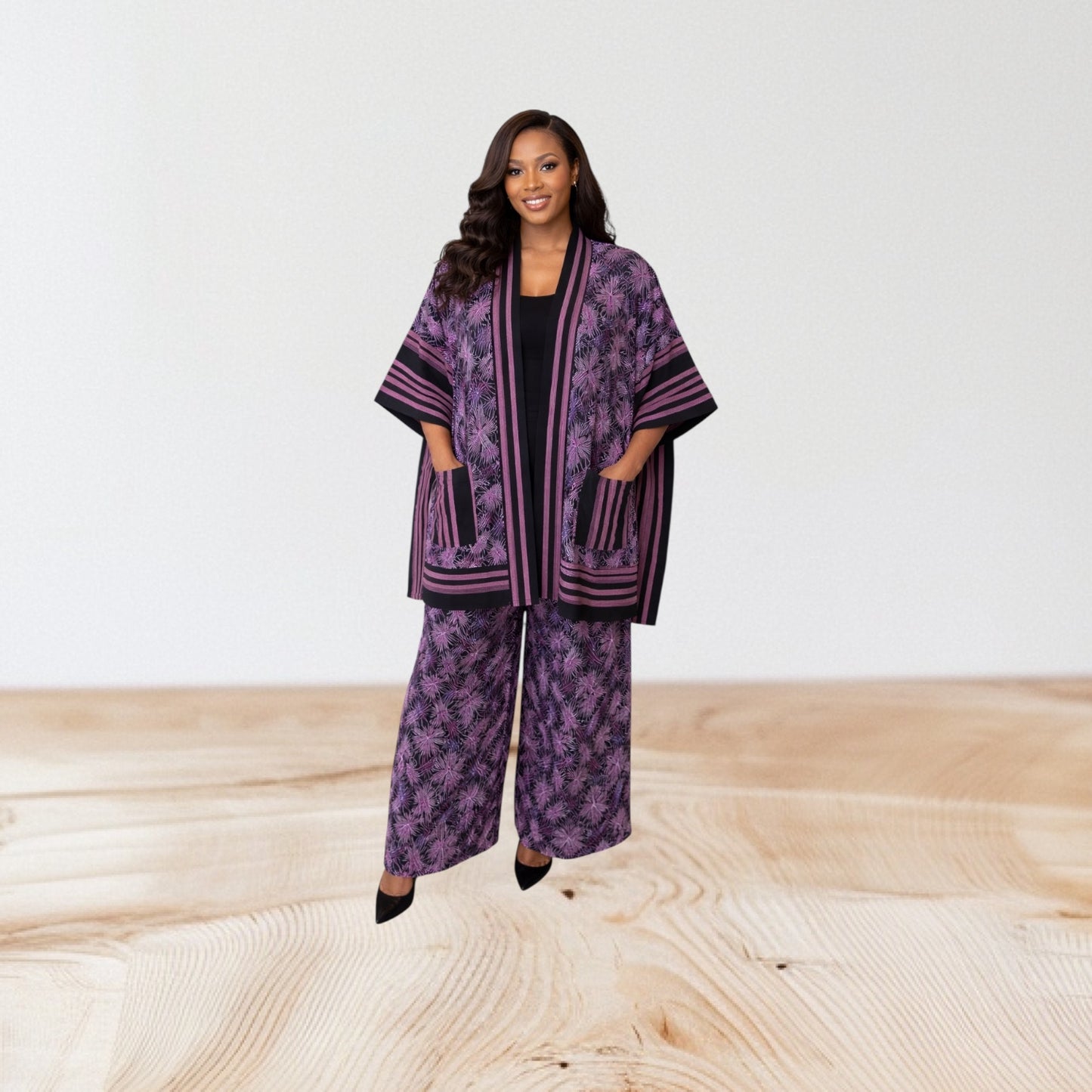 CRZ Kimono Jacket With Pant Trouser