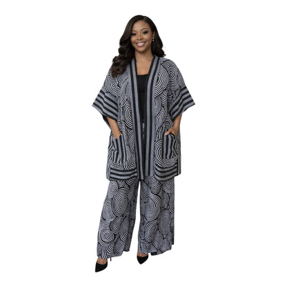 CRZ Kimono Jacket With Pant Trouser