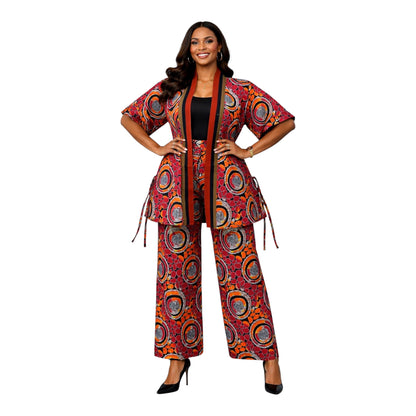 CRZ Kimono Jacket and Pant Trouser With Side Drawstring