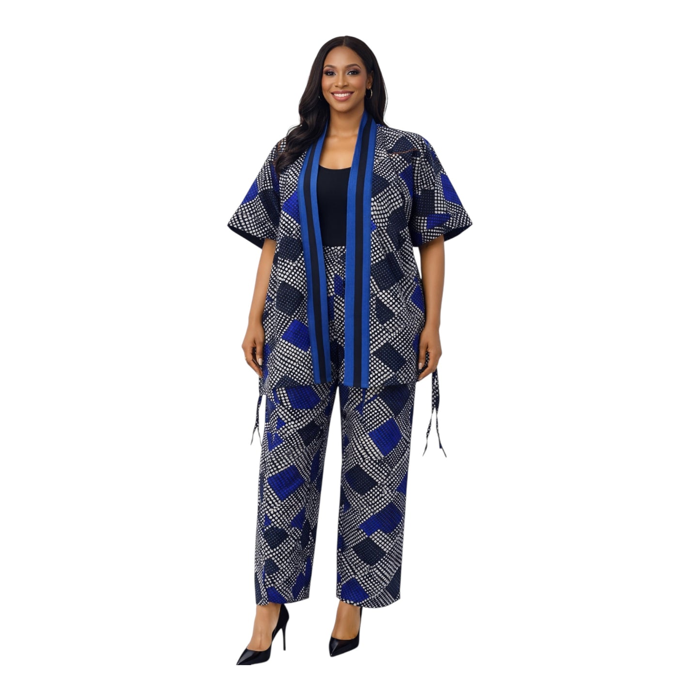 CRZ Kimono Jacket and Pant Trouser With Side Drawstring