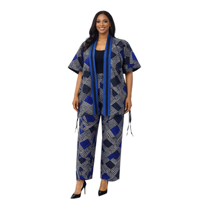 CRZ Kimono Jacket and Pant Trouser With Side Drawstring