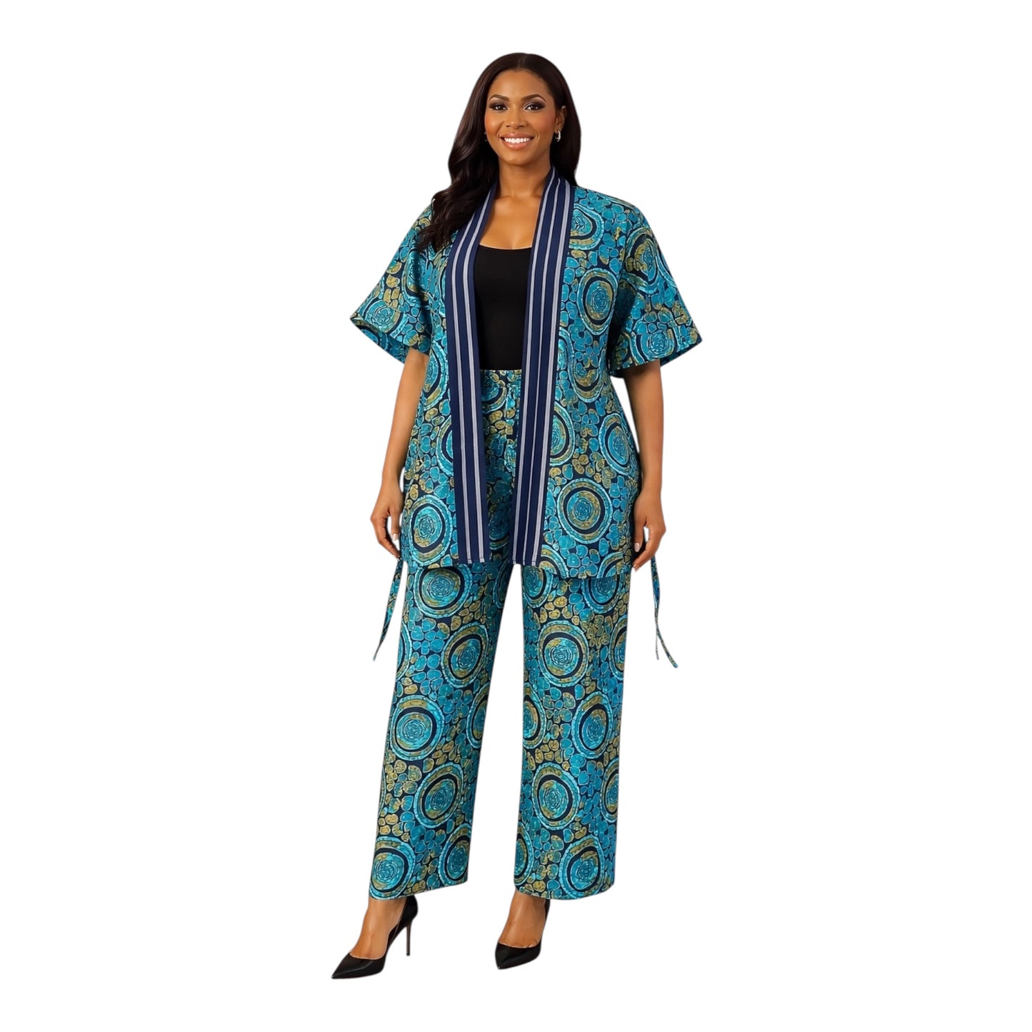 CRZ Kimono Jacket and Pant Trouser With Side Drawstring