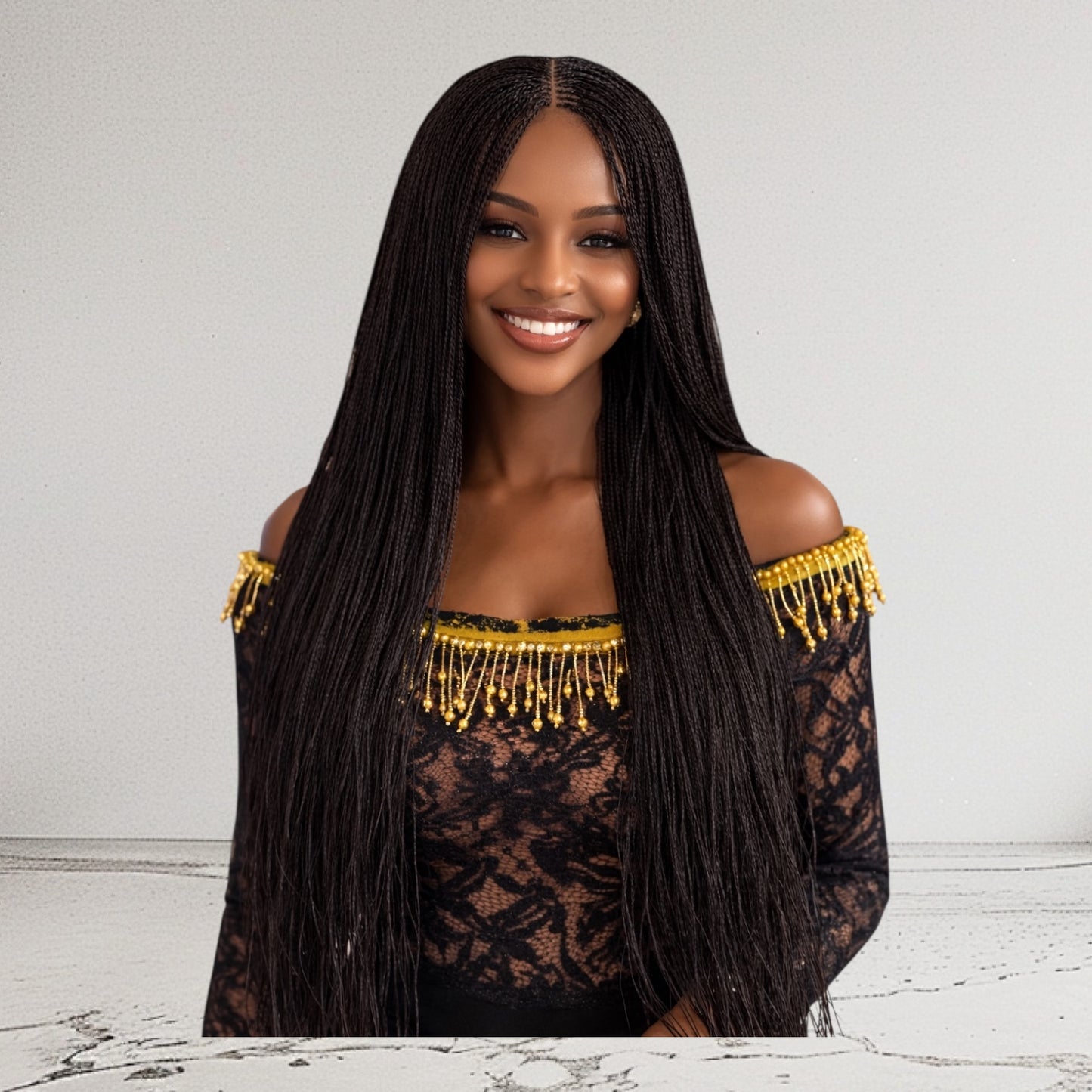 HB Luxury Micro Twisted Braid With With Front Lace