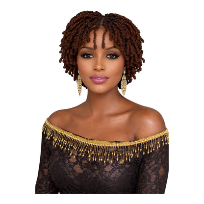 HB Short Twisted Kinky Braided Wig