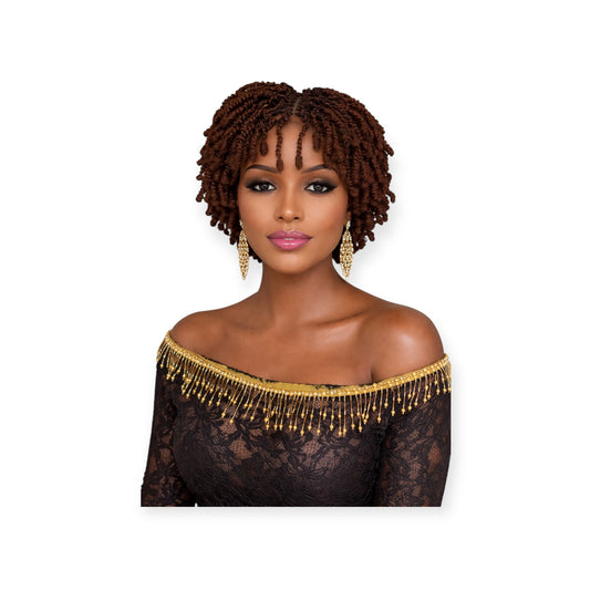 HB Short Twisted Kinky Braided Wig