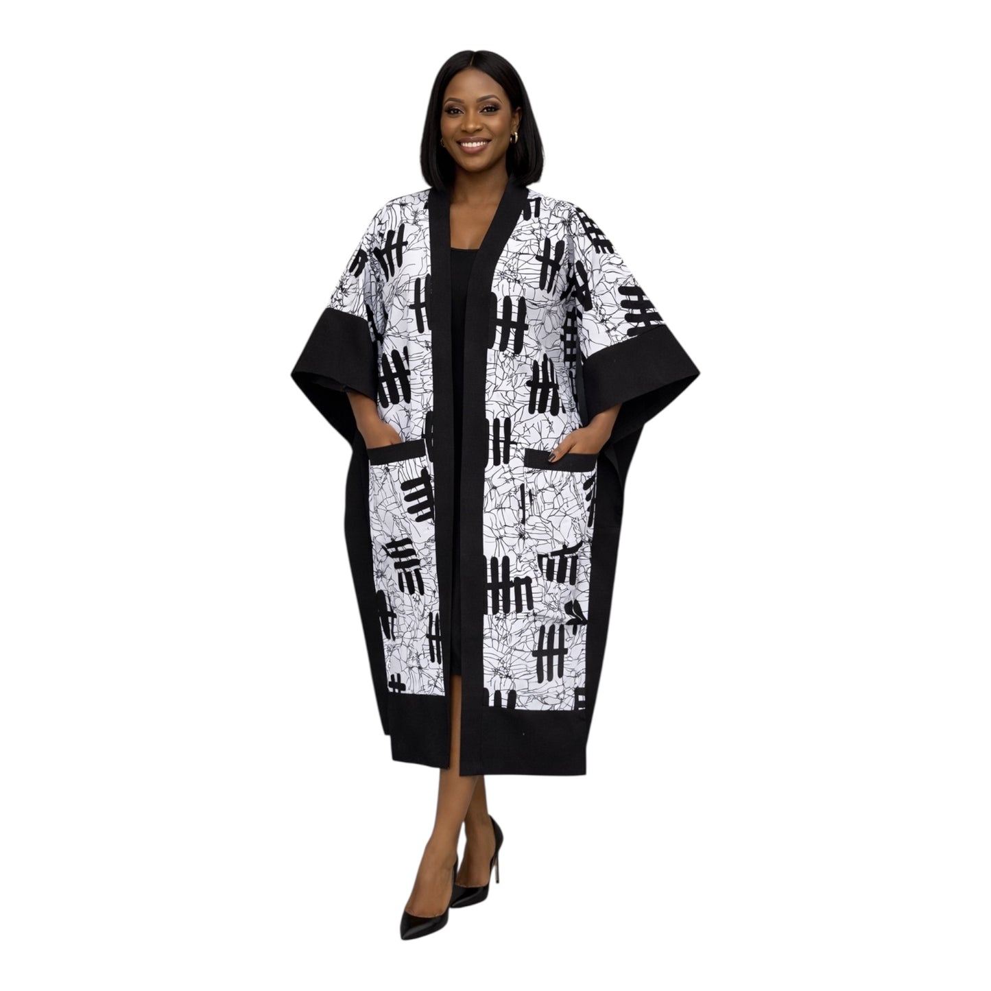 CRZ Elegant African Ankara Kimono Jacket
