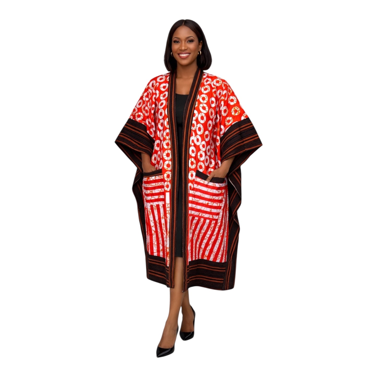 CRZ Elegant African Ankara Kimono Jacket